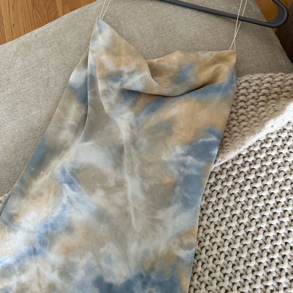 STUNNING cowl neck slip dress with a dreamy print size S - Picture 4 of 4